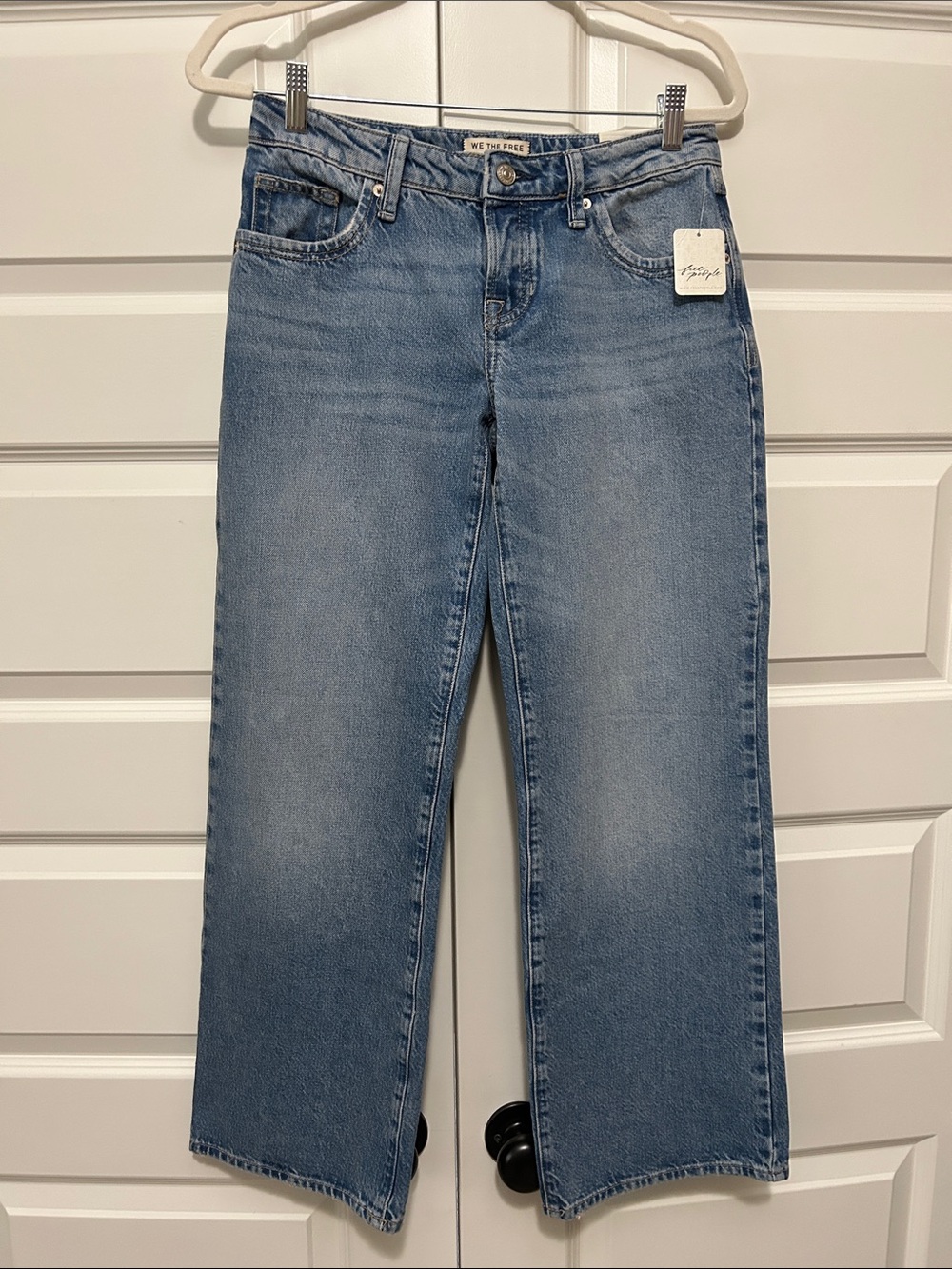 We The Free Light Wash Wide Leg Jeans